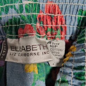 Liz Claiborne Blue Floral Top